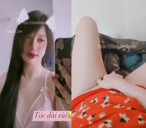 Clip Sex Ở nhà một mình em gái Thu Hiền 2k3 chán quá nằm thủ dâm